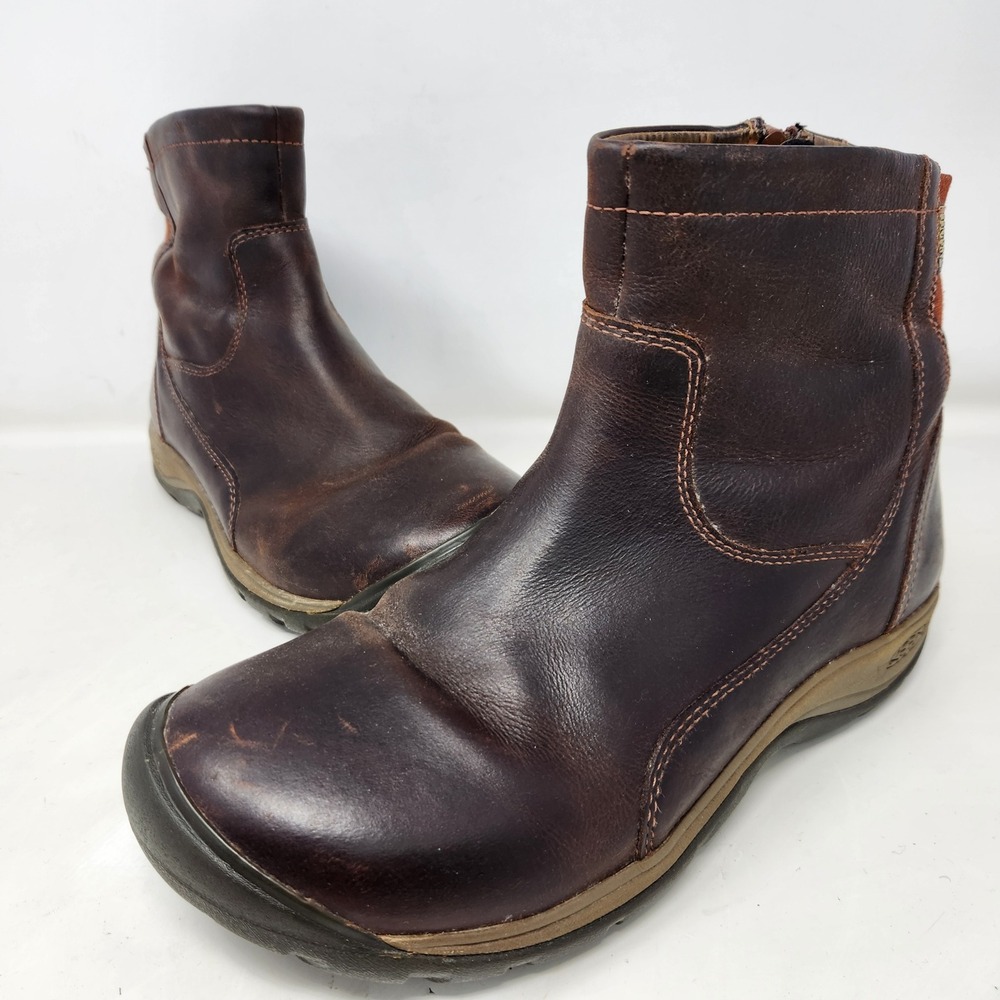 Keen Presidio II Waterproof Leather Ankle Boots Womens 8.5